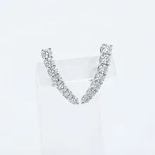 Lab Diamond V-Climber Earrings