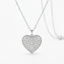 Pavé Heart Pendant