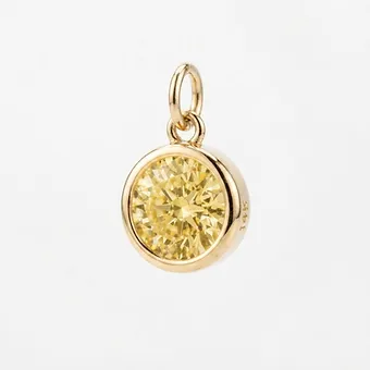 Round Yellow Diamond