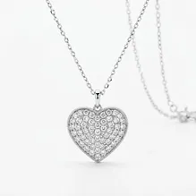 Pavé Heart Pendant