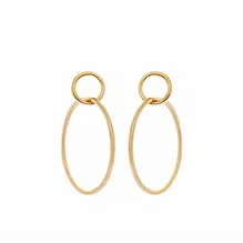 Medium Double Hoops