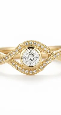 Interlocking Vine Engagement Ring