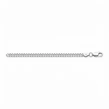 Fine White Gold Curb Chain Bracelet