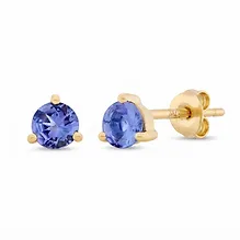 Birthstone Studs - Tanzanite