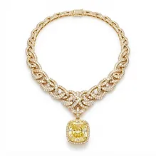 Yellow Diamond Statement Necklace