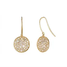 Pavé Lab Diamond Dangle Earrings