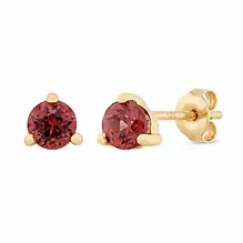 Birthstone Studs - Garnet