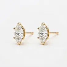 Marquise Lab Diamond Stud Earrings