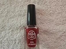 Oja 1001 de Nopti Rosu Inchis cu Glitter 15ml - Recenzie si Pareri - articol blog manichiura profesionala
