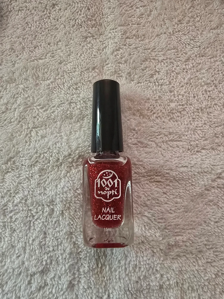 Oja 1001 de Nopti Rosu Inchis cu Glitter 15ml Rosu Inchis cu Glitter - Cromatica Rapida produs manichiura profesionala