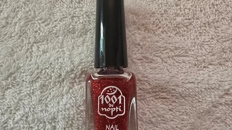 Oja 1001 de Nopti Rosu Inchis cu Glitter 15ml - Recenzie si Pareri - ghid manichiura profesionala Vernis Architect