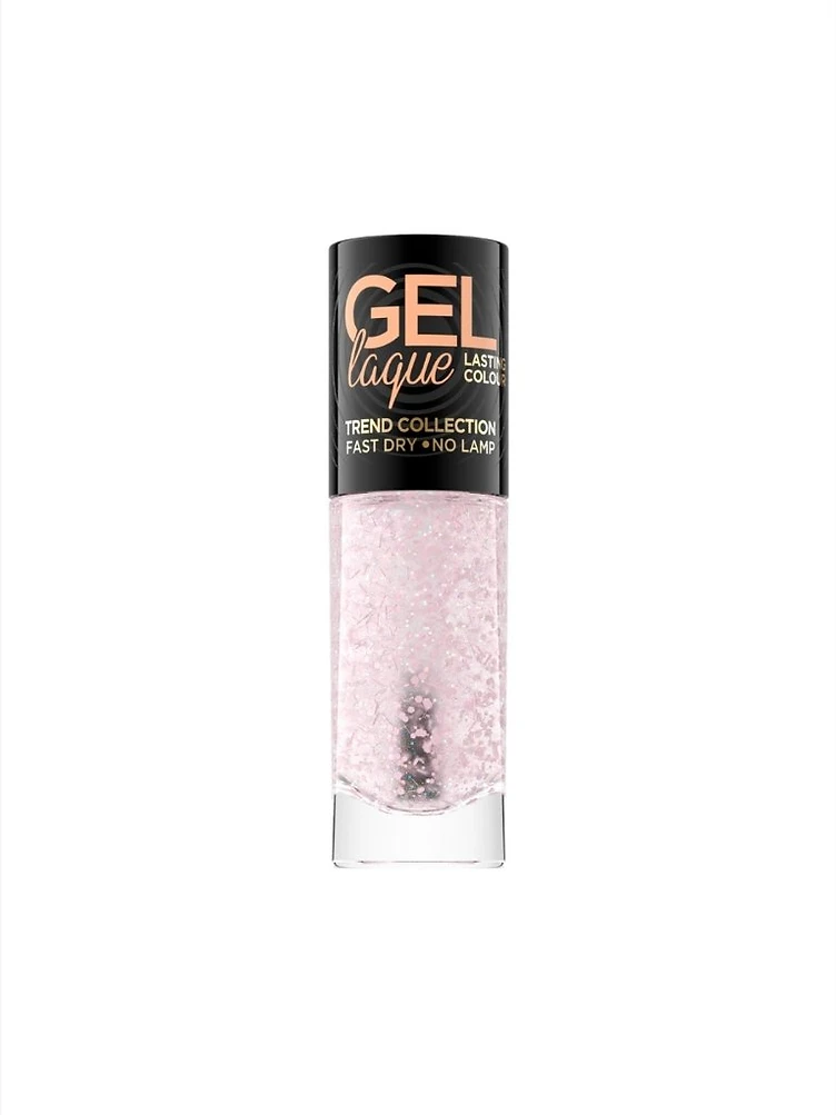 Gel Laque Trend Collection cu Glitter Roz Glitter - Roz Translucid cu Sclipici - Cromatica Rapida produs manichiura profesionala