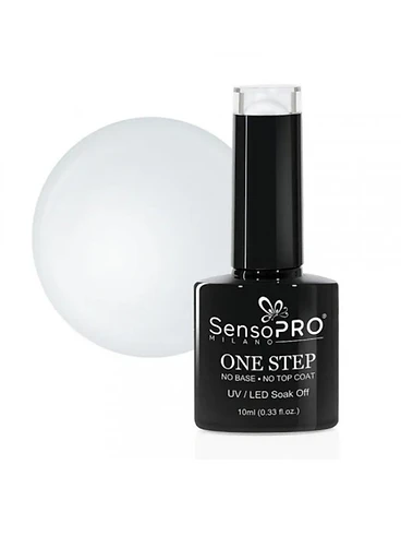 SensoPRO Milano One Step Alb Alb - White Opac - Esența Gloss produs profesional manichiura