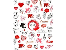 Manichiuri Valentine's Day cu Stickerul Sweet Love B032 - articol blog manichiura profesionala