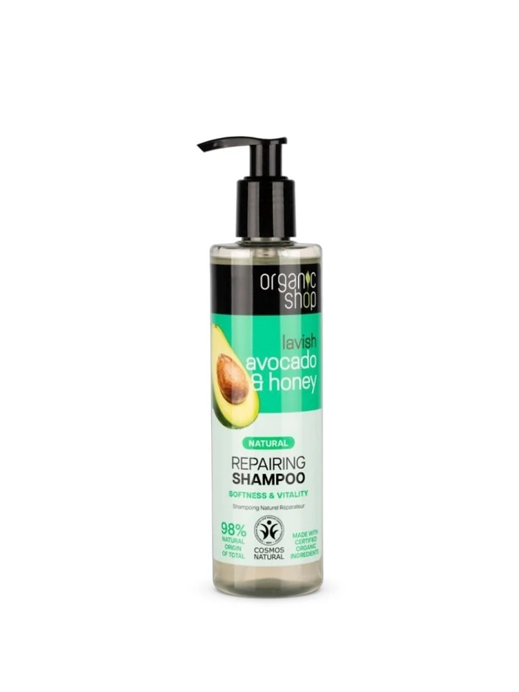 Sampon Organic Shop Avocado Honey Repairing 280ml Avocado & Honey - Repairing 98% Natural - Elixir de Par produs manichiura profesionala