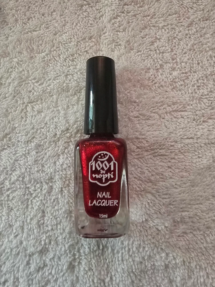 Oja 1001 de Nopti Rosu Rubin cu Sclipici 15ml Rosu Rubin cu Sclipici - Cromatica Rapida produs manichiura profesionala