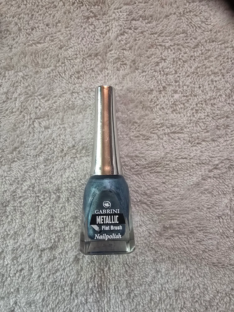 Oja Gabrini Metallic Albastru Metalizat 15ml Albastru-Gri Metalizat - Cromatica Rapida produs manichiura profesionala