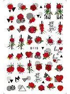 Sticker Model Unghii Trandafiri B119 thumbnail 1