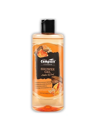 Gel de Dus Ultra Compact Amber Oud 500ml Amber & Oud - Hidratant cu Uleiuri Naturale - Ritual de Dus produs profesional manichiura