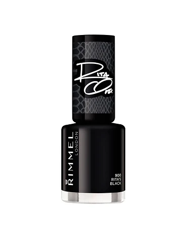 Rimmel London Rita Ora 900 Rita's Black Rita's Black - Negru Intens - Cromatica Rapida produs profesional manichiura