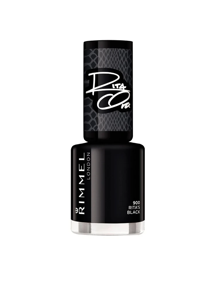 Rimmel London Rita Ora 900 Rita's Black Rita's Black - Negru Intens - Cromatica Rapida produs manichiura profesionala