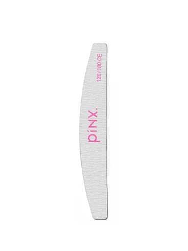Pila de Unghii Pinx 120/180 Semiluna Gri Deschis - Granulatie 120/180 Semiluna - Pile de Unghii Profesionale produs profesional manichiura