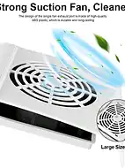Colector de Praf pentru Unghii cu Ventilator 858-M1 thumbnail 3