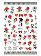 Sticker Model Unghii Trandafiri si Dantela B112 thumbnail 1