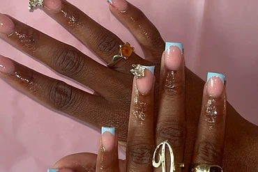 Baby Blue French Tips (Deal)