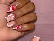 Black French Tips with 3D Charms ($35 Deal) — photo 2