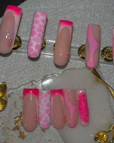 Nude & Hot Pink Freestyle Set
