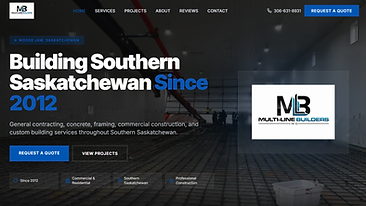 Multi-Line Builders website built by Ripple Leads