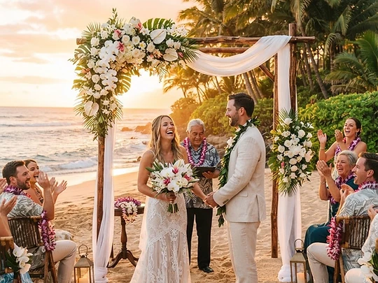 Wedding venue on the beach