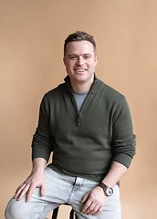 Tim Collins, studio portrait