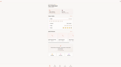The FitMom Reset template preview