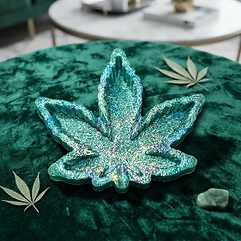 Emerald Leaf Ashtray