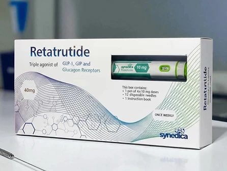 Syndica Retatrutide 40mg pen kit packaging