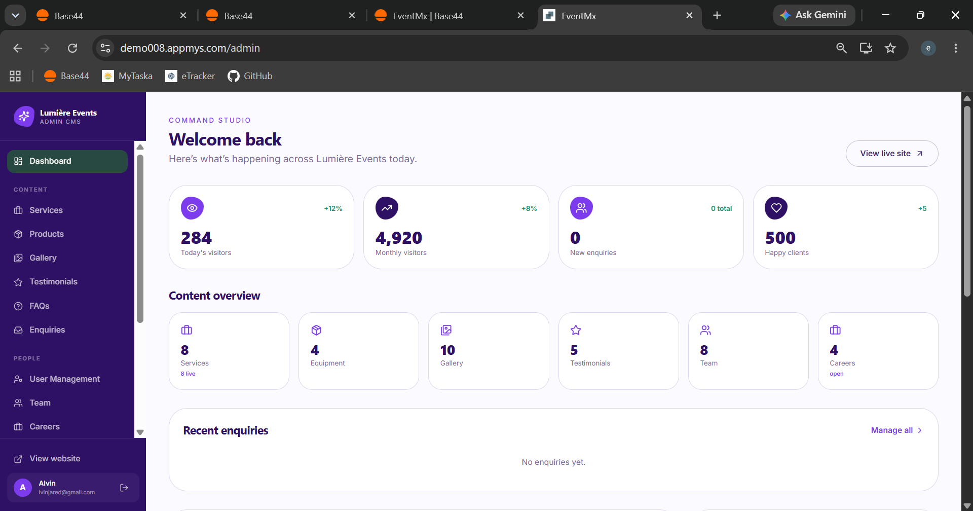 Event Managment Company template preview
