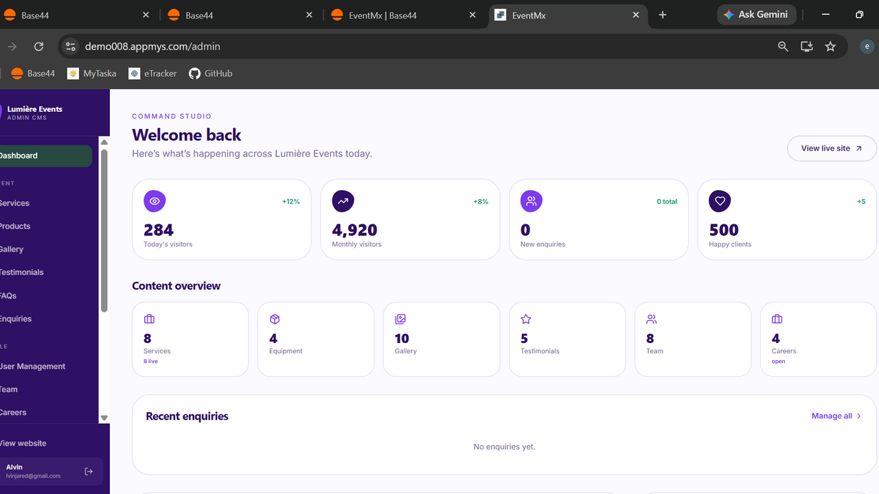 Event Managment Company template preview