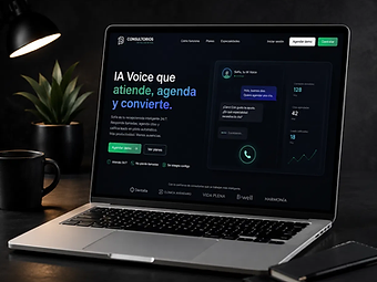 Consultorios Inteligentes, montado en laptop