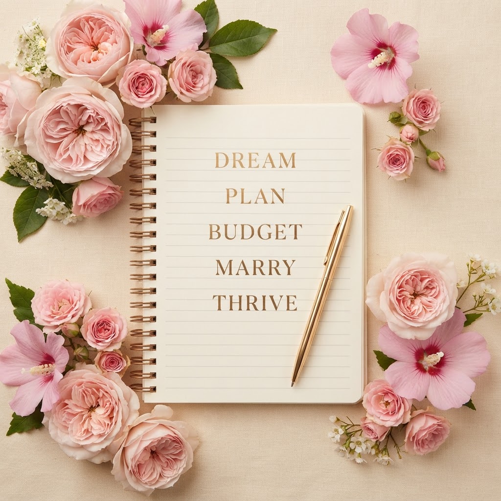 Planner notebook: Dream, Plan, Budget, Marry, Thrive