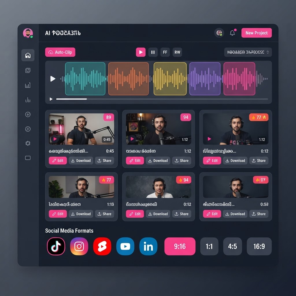 AI Podcast Clip Generator