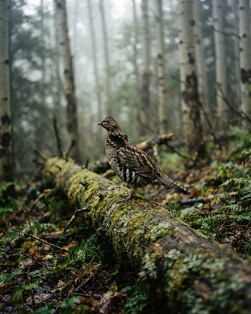 A wild bird holding tight in the aspen