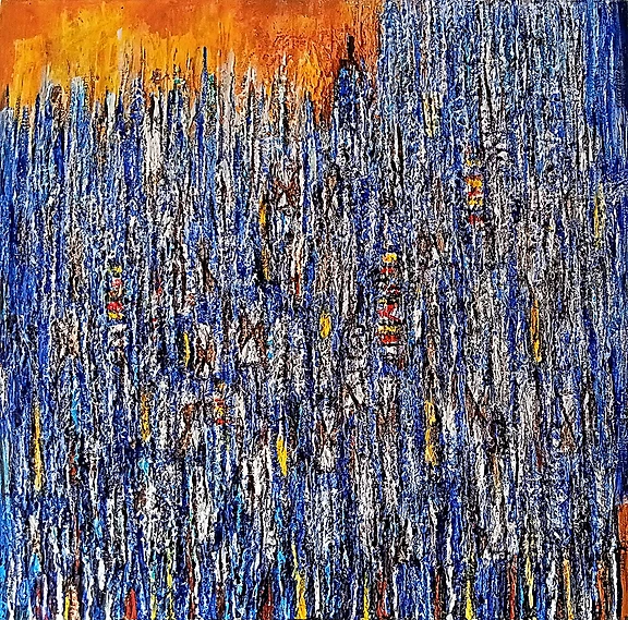 Marcel N'Guessan Essoh — bleu et orange