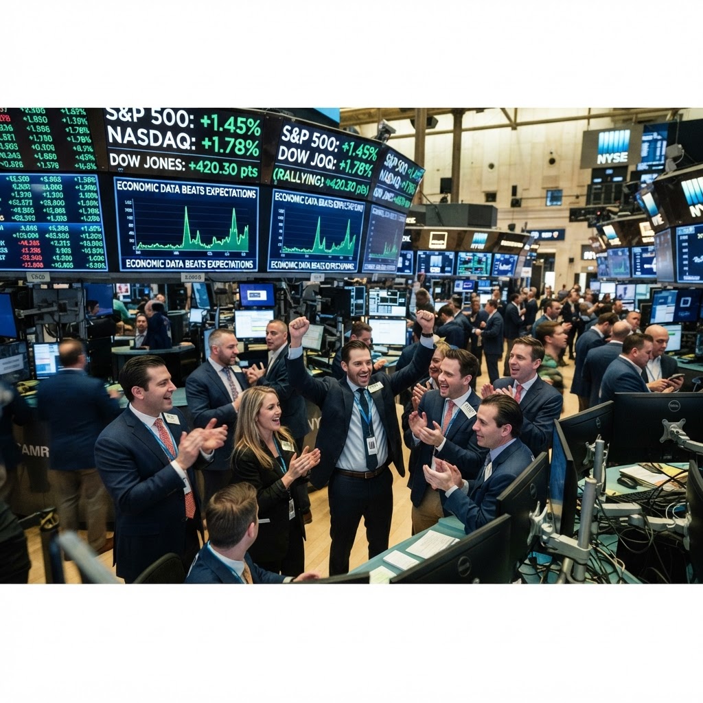 Markets Rally as Economic Indicators Beat Expectations