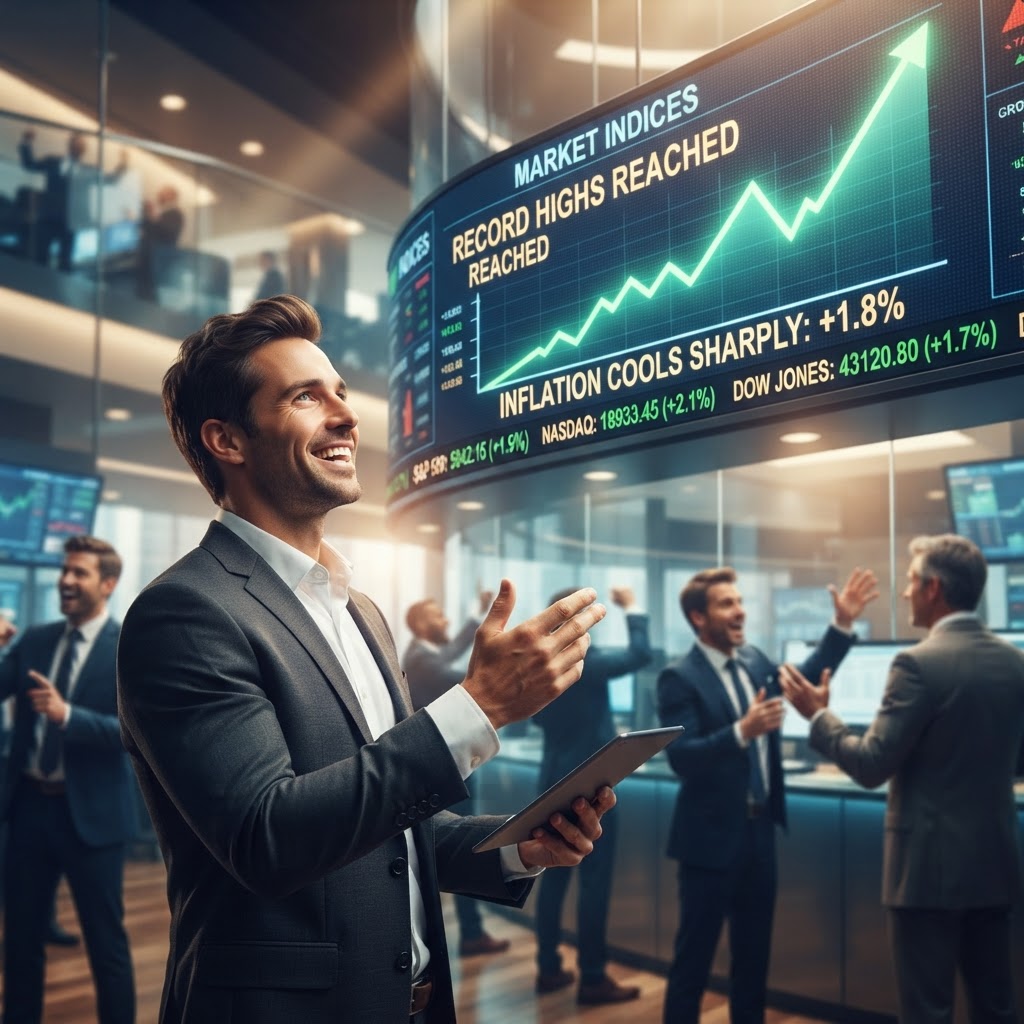 Stock Markets Rally as Inflation Cools Sharply