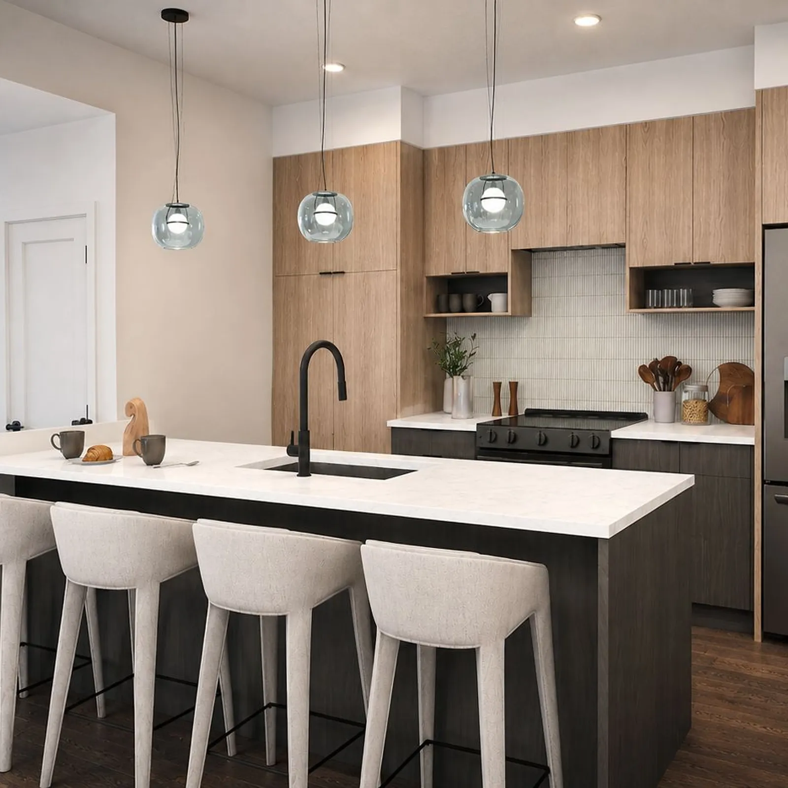 New construction home interior in Edmonton