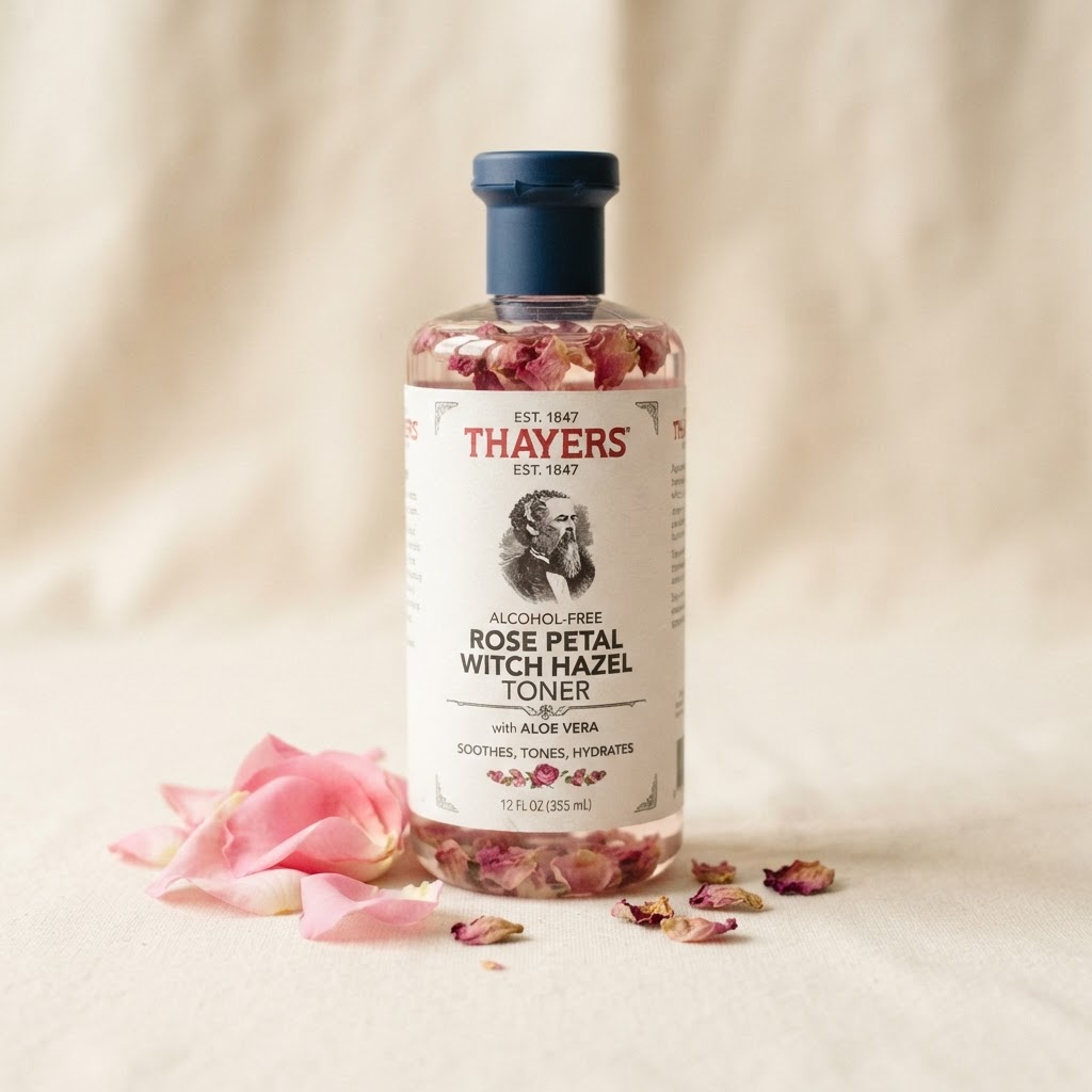 Alcohol-Free Rose Petal Witch Hazel Toner