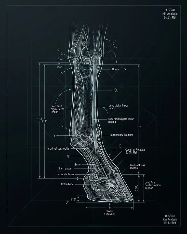 Abstract equine biomechanical anatomical study