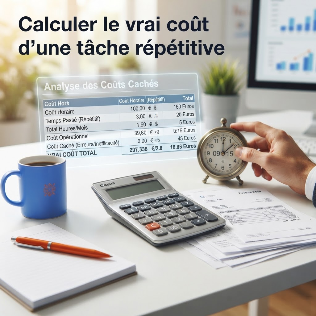 Calculer le vrai coût d'une tâche répétitive